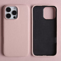 Lychee-pattern Genuine Leather Phone Case