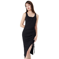 Waist-cinching Figure-flattering Slimming Sexy Bandage Wrap Dress