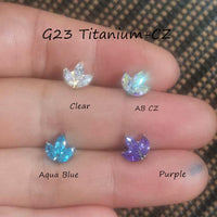 G23 Titanium Alloy Puncture Perforation Ornament Labret Ear Bone Stud