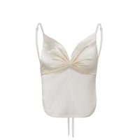 Satin Wide Open-back Loose Camisole For Women
