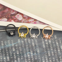 Circular Nasal Ring For Body Piercing Of Cartilage