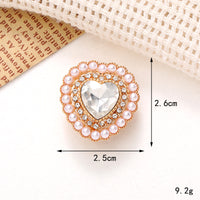 Diy Ornament Accessories Love Heart Bow Tie Gem Removable Shoe Ornament Shoe Buckle