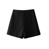 Casual Pants Minimalist Gray Suit Shorts