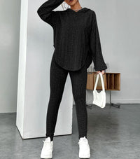 Relaxed Hooded Stylish And Chic Pants Set