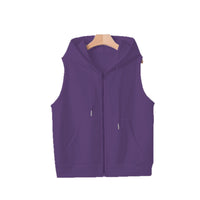 Women's Sleeveless Slim-fit Cardigan Zip Sweater