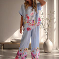 Women's Versatile Artistic Retro Cotton-Linen Short-Sleeve Set