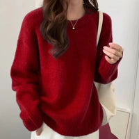 Candy Color Pullover Slimming Sweater Bottoming