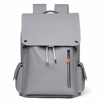Men's Large Capacity Laminated Leather Fashionable Backpack