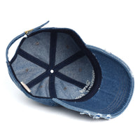 Retro Make Old Ripped Letters Baseball Hat