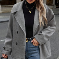 Women's Woolen Coat Loose Short Suit Overcoat
