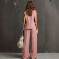 Seasonal Laid-back Linen Suit
