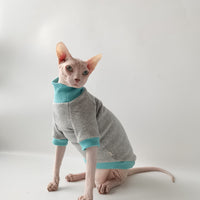 AutumnWinter Trendy Brand Contrast-color High-neck Fleece-lined Hoodie For Warmth
