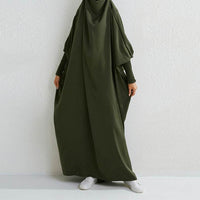 Dubai Middle East Turkey Swing Solid Color Robe Dress Robe