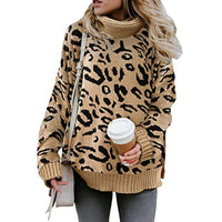 Womens Casual Split-Neck Knitted Sweater With Double Collar