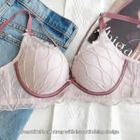 Thin-top Thick-bottom Push-up Sexy Lace Bra