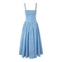 Waist-cinching Figure-flattering Sexy Resort-style Maxi Dress With A Flared Hem