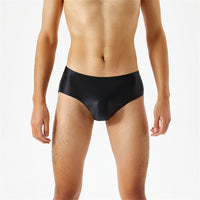 Seamless Crotch One Piece Oily Glossy Silky Panty