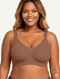 Womens Seamless Jelly Bras No Underwire Comfort Push Up Bras Buttery Soft Wireless Bralette Full Coverage Sports Bra