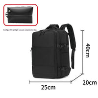 Mens Casual Travel Waterproof Laptop Backpack With Dry-Wet Separation
