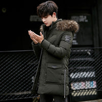 Winter Cotton-padded Coat Fleece-lined Thick Mid-length