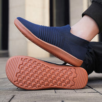 Flyknit Wide-toe Slip-on Sock Shoes Lightweight Comfortable And Durable For Men
