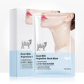 10pcs Goat Milk Hexapeptide Neck Mask Collagen Skin Care