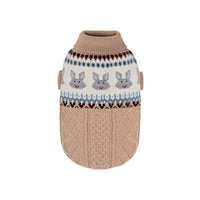 Pet Clothes Dog Cat Soft Fair Island Blue Sweater