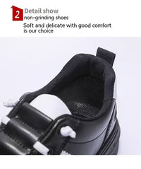 Men's White Shoes New Trendy All-match Low Casual Shoes