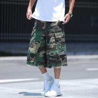 American Style Retro Workwear High Street Pu Shuai Camouflage Shorts