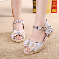 New Children's Shoes Bow Sandals Korean Version