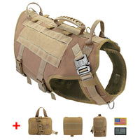 Malinois Large Dog Dog Hand Holding Rope Chest Vest Combat Clothes Dog Leash Dog Backpack Special Training Straps For Going Out