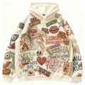 Fashion Casual Printed Polyester Sweater