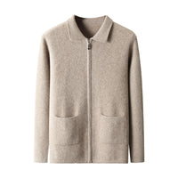 New Men's Cardigan Long Sleeve Sweater Coat