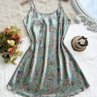 Womens Pajama Loungewear Cami Dress Set