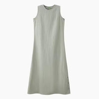 Fashionable, Elegant, And Fresh Cotton-linen Shirt And Skirt Set