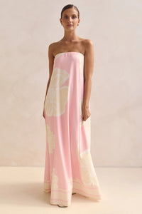 Off-the-shoulder Printed Slip Dress For Women