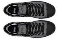 Printed Couple High Top Canvas Shoes