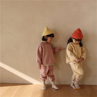 Children's Leisure Linen Cotton Sweater Suit