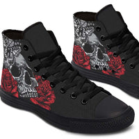 Printed Couple High Top Canvas Shoes