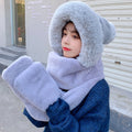 Cute Wool Knitted Hat With Warm Ear Protection