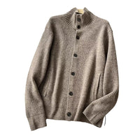 New Knitted Cardigan Long Sleeve Shufulei Loose Turtleneck Sweater Coat
