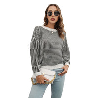 Striped Sweater Women's Loose Long Sleeve Casual