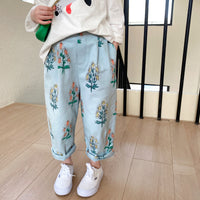 Flower Children's Foreign Style Broken Flower Radish Baby Trousers