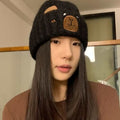 Capybara Bear Cartoon Knitted Beanie For FallWinter