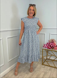 Women's Elegant Floral Print Dress