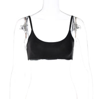 Fashion Solid Color Slimming Navel Strap Bra