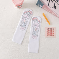 Acupoint Graphic Foot Massage Cotton Socks