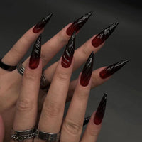 3D Three-dimensional Popular Rhinestone Relief Fake Nails