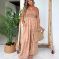 European And American Women's Caramel-colored Jumpsuit