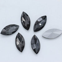Horse Eye Crystal Pointed Glass Silver Bottom Loose Diamond